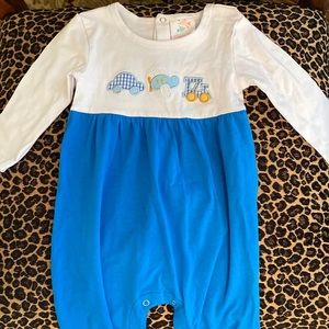 Stitchy Fish Car Plane Train Romper